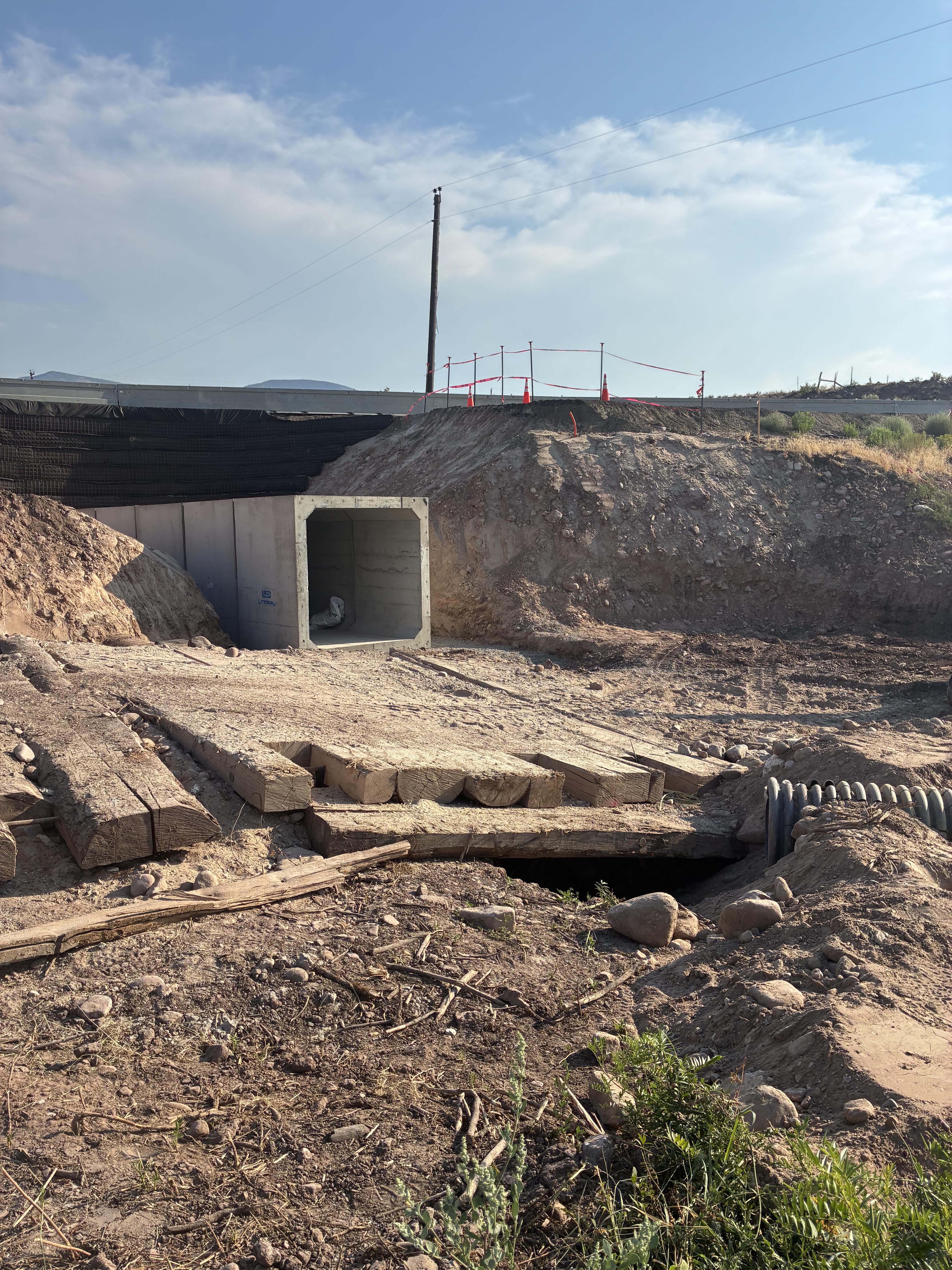 CO 67 Widening in Woodland Park CO 318 Browns Park Box Culvert from side.jpeg detail image