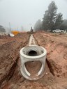 CO 67 Widening in Woodland Park Closeup view drainage pipe installation.jpg thumbnail image