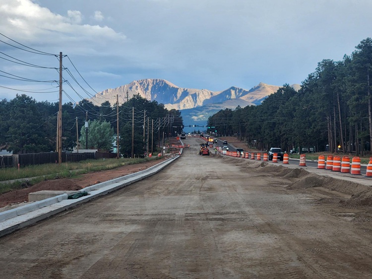 CO 67 Widening in Woodland Park roadway preparation in Woodland Park.jpg detail image