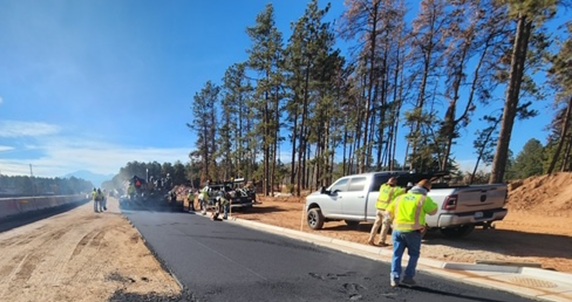 CO 67 Widening in Woodland Park Paving Bottom Mat.jpg detail image