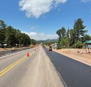 CO 67 Widening in Woodland Park Paving Detour Shift.jpg thumbnail image