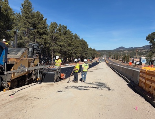CO 67 Widening in Woodland Park Paving Westside.jpg detail image