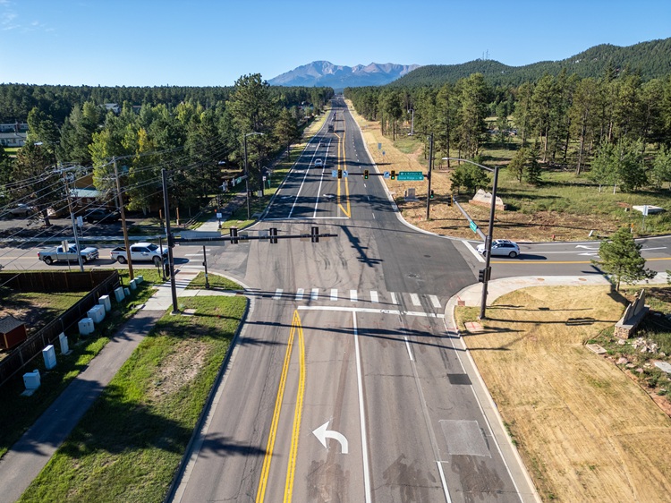 CO 67 Widening in Woodland Park - Resized CO 67 Kelleys Road Intersection.jpg detail image