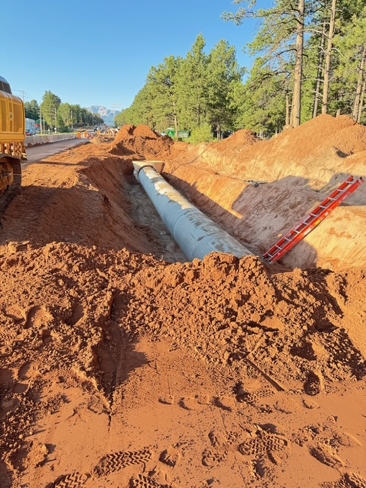 CO 67 Widening in Woodland Park Storm Pipe Installation.jpg detail image
