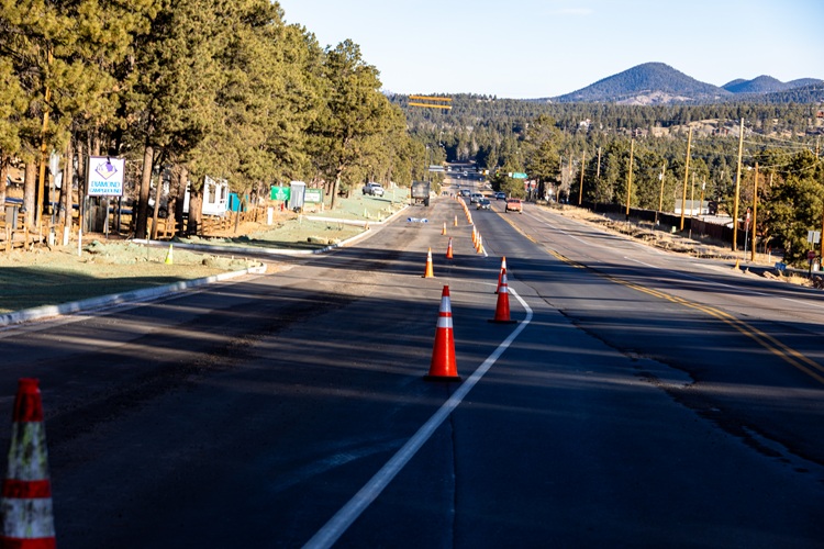 CO 67 Widening in Woodland Park Wide View of Paving.jpg detail image