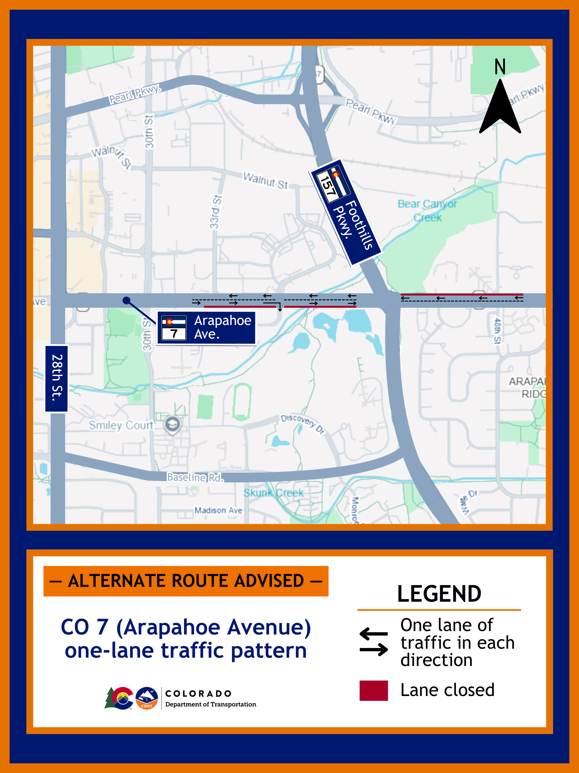 CO 7 Resurfacing - One-Lane Traffic Pattern Map July 7.png detail image