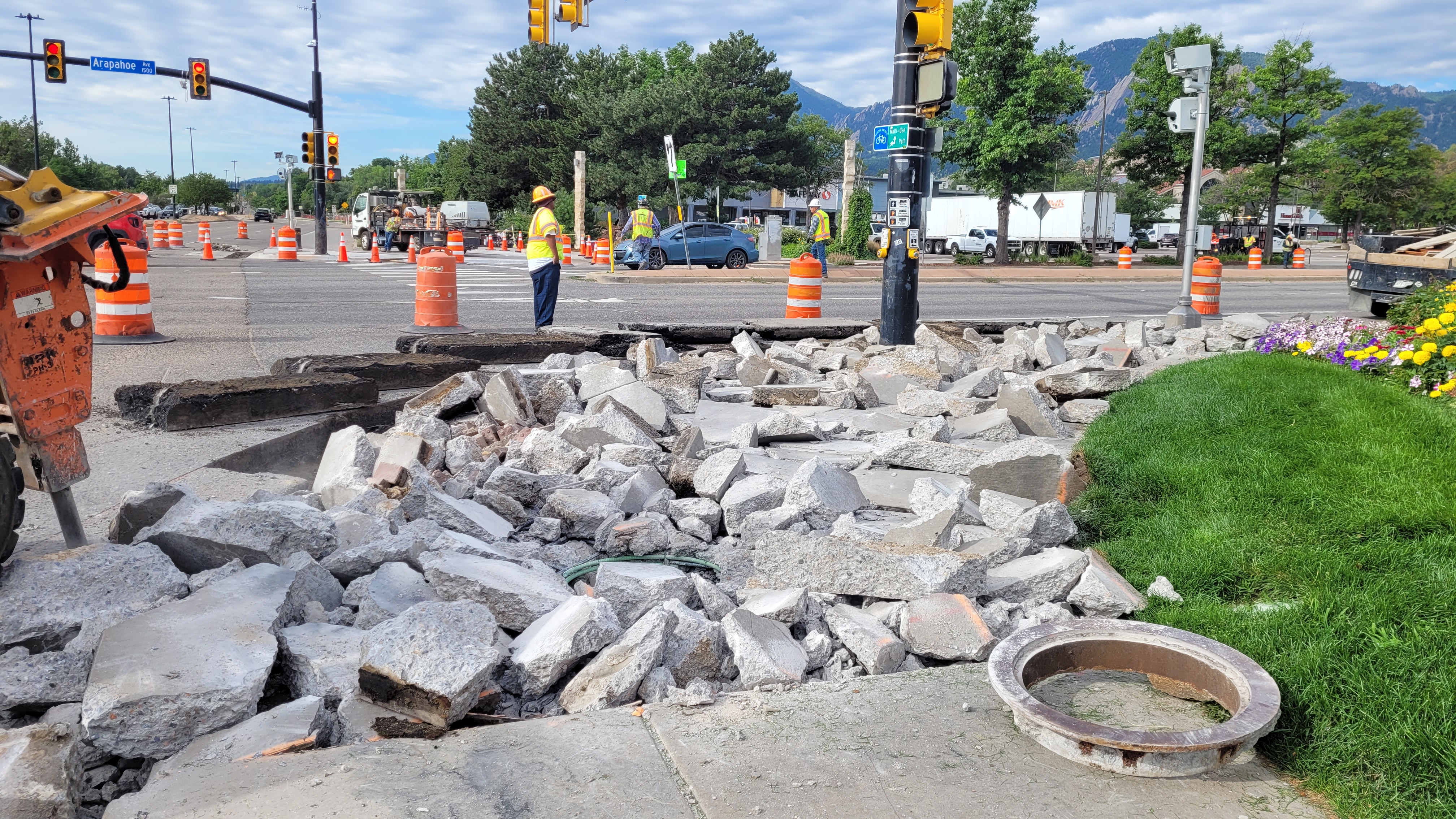 CO 7 Cherryvale Road to 28th Concrete removal east of Foothills Parkway July 2025 Photo 2.jpg detail image