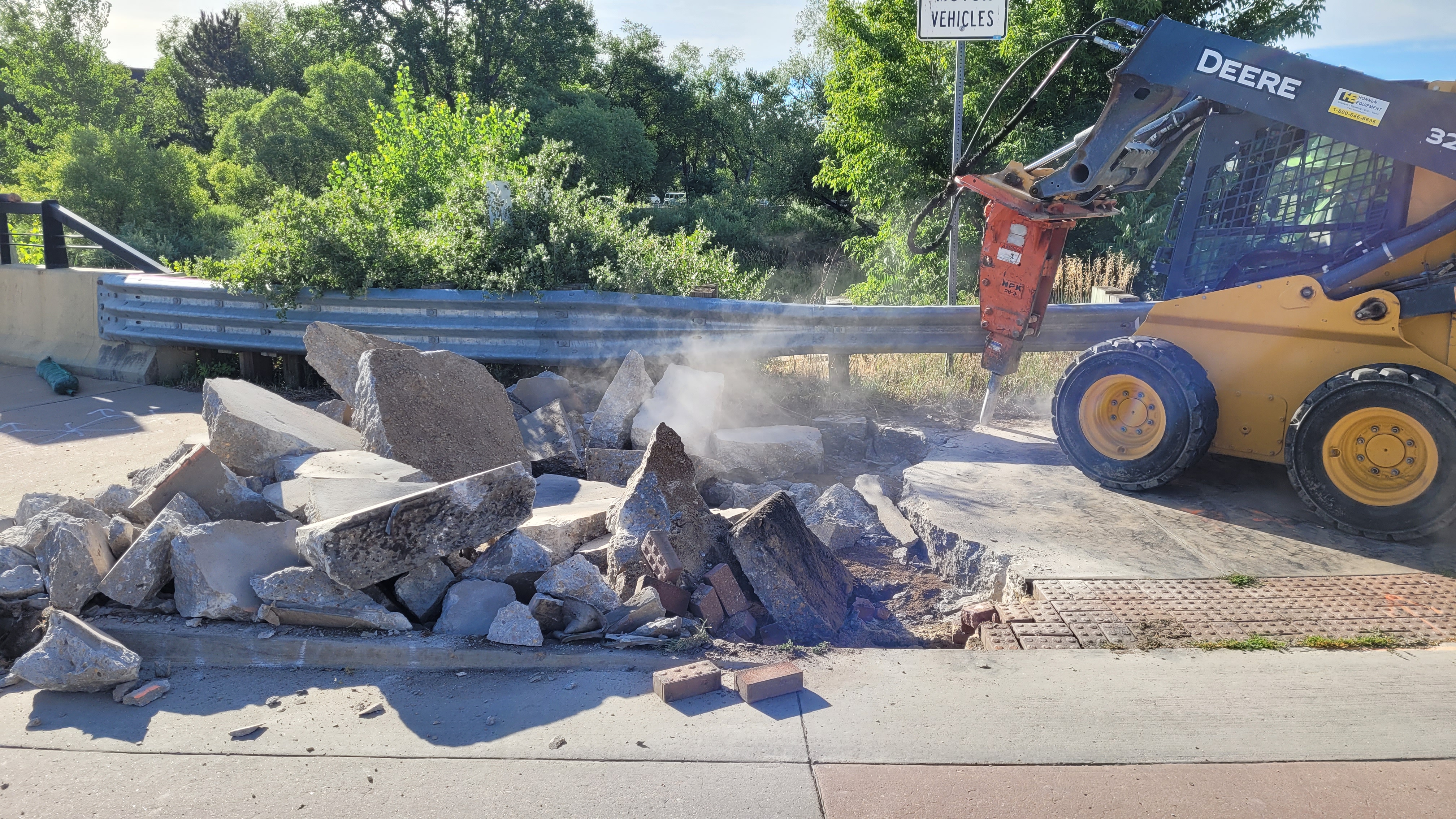 CO 7 Cherryvale Road to 28th Concrete removal east of Foothills Parkway July 2025.jpg detail image