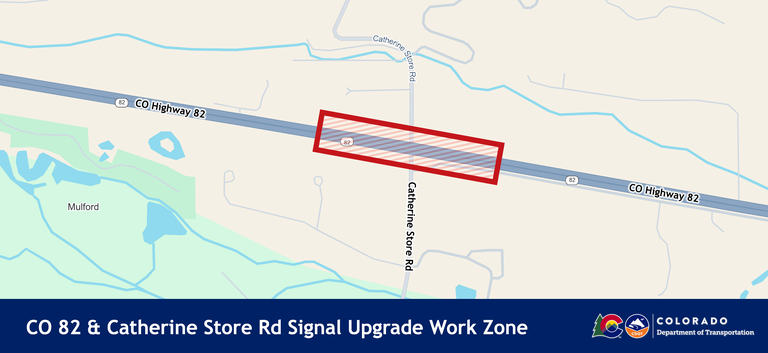 Project map for the CO 82 & Catherine Store Signal Upgrades Project map for the CO 82 & Catherine Store Signal Upgrades