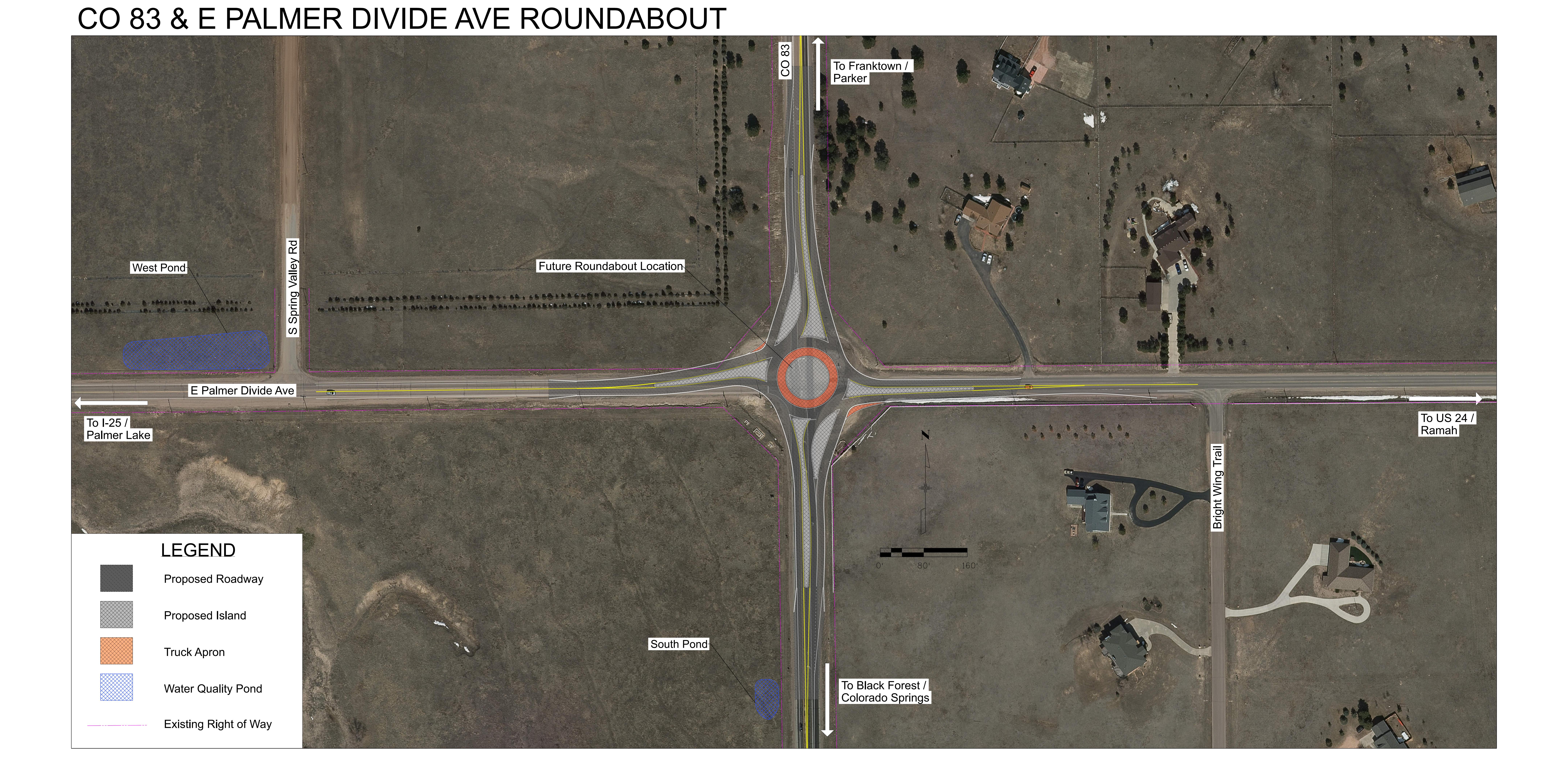 CO 83 Roundabout Project Map