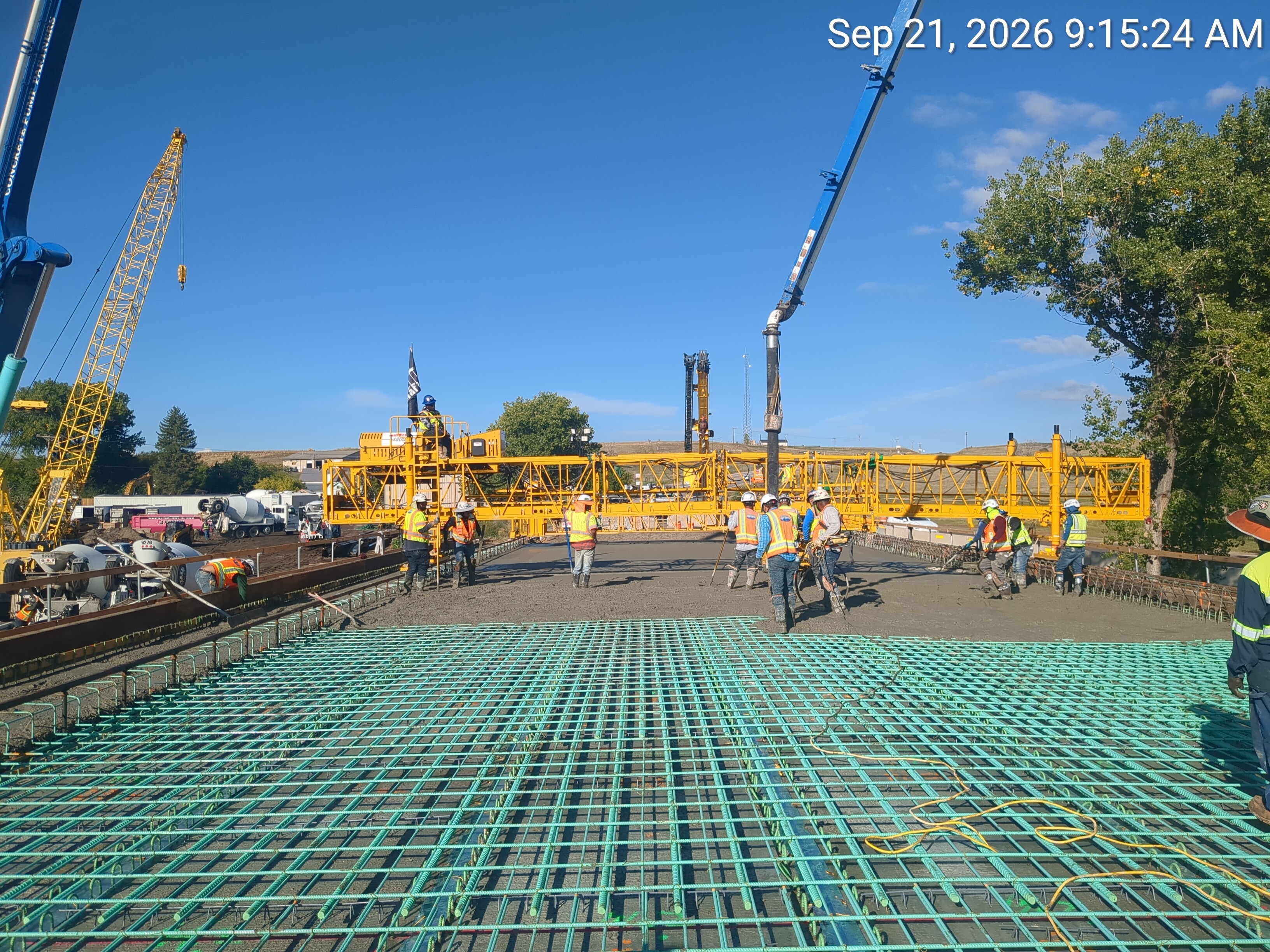 CO 86 Bridge Replacement in Kiowa - Deck Pour with reinforced steel.jpg detail image