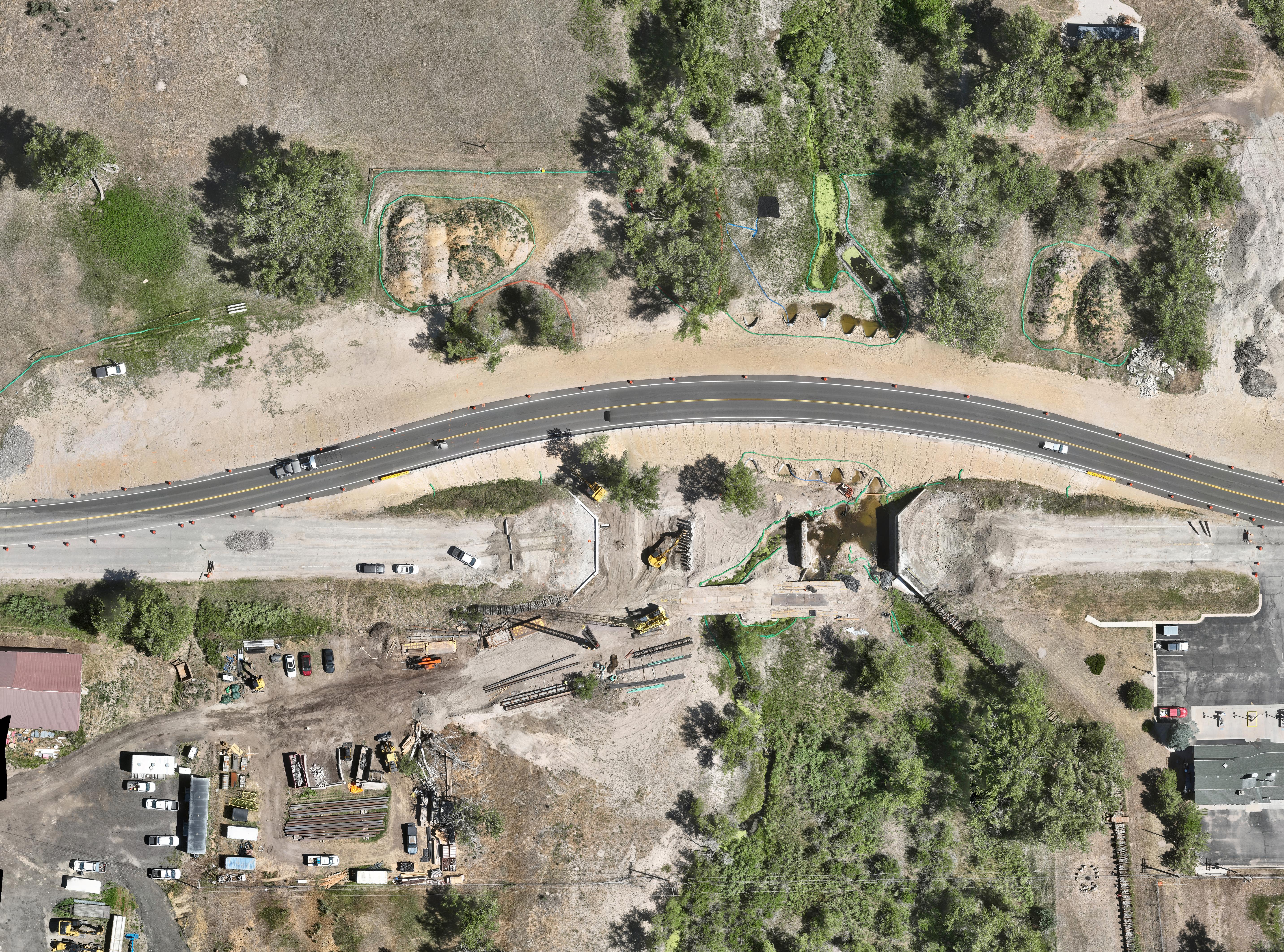 CO 86 Bridge Replacement in Kiowa New Bridge Aerial View.jpg detail image