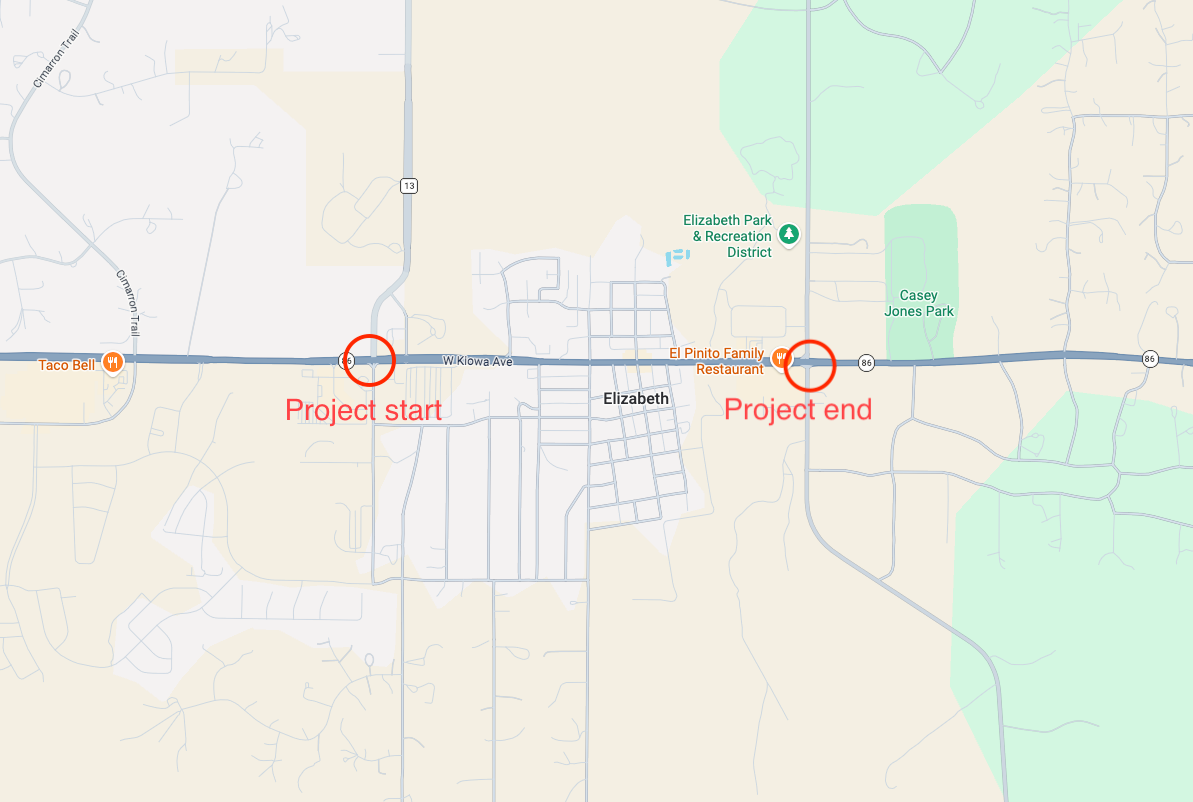 CO 86 Resurfacing project map.png detail image