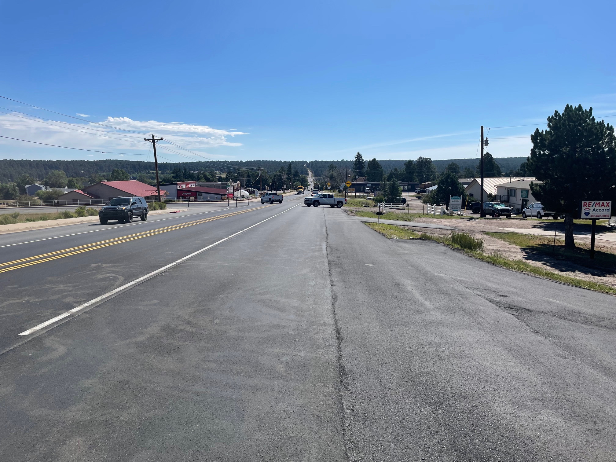 CO 86 Resurfacing in Elizabeth - New asphalt looking east.jpeg detail image
