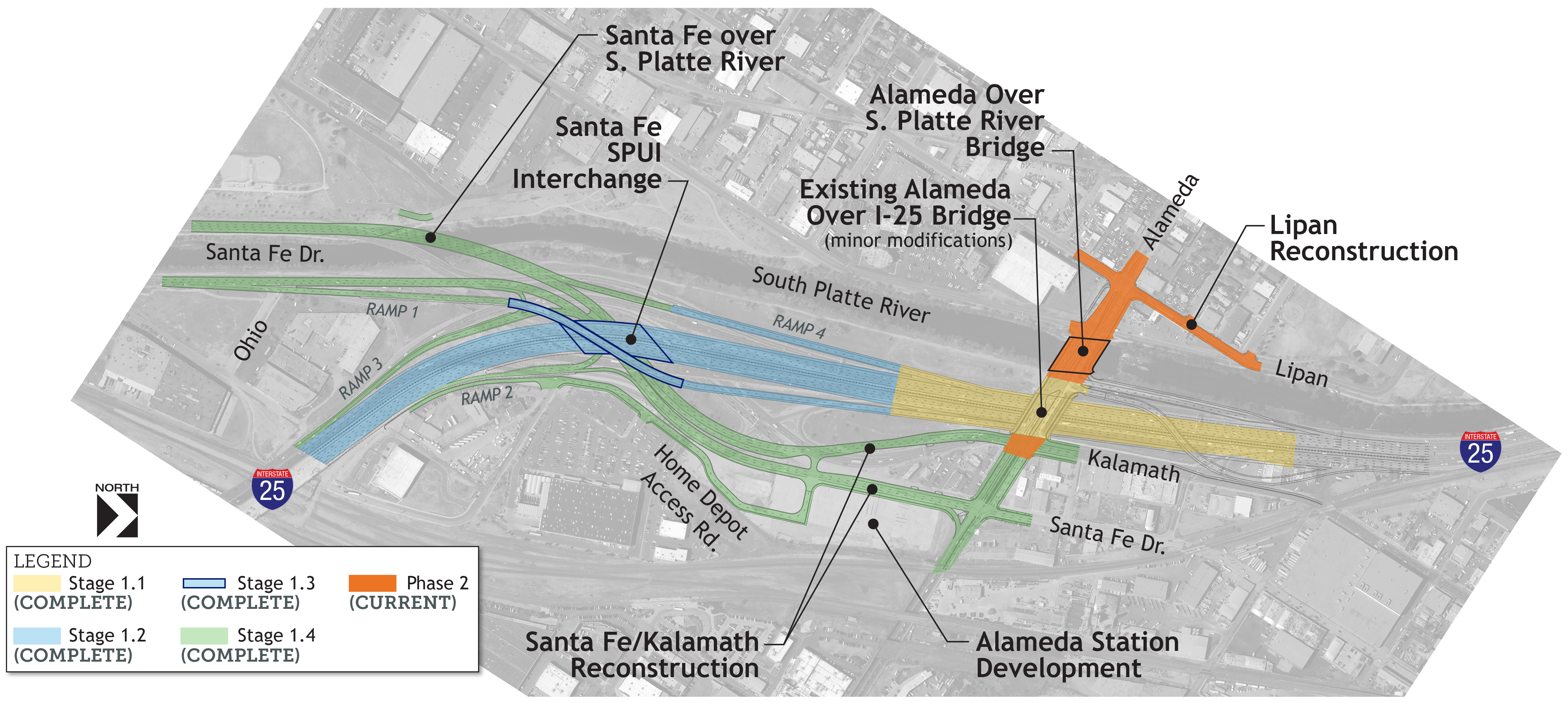 I-25_Santa Fe_Alameda_Interchange Phasing Map.jpg detail image