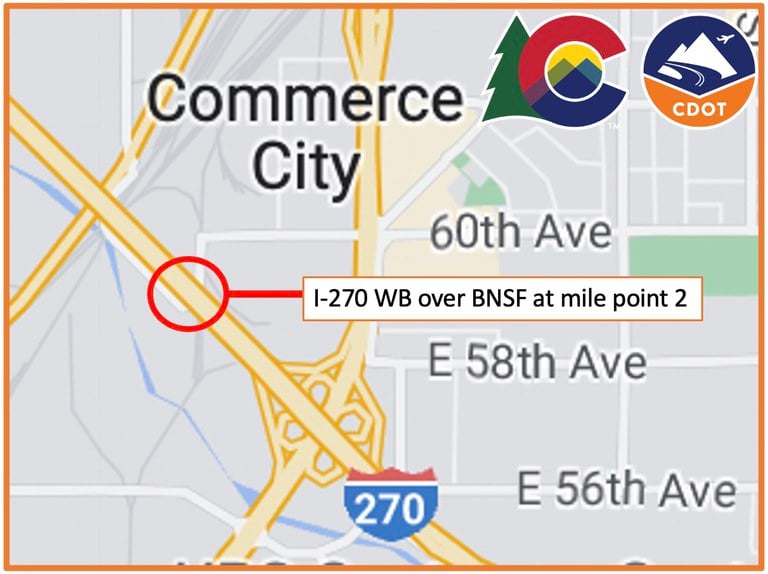 Map Depicting project location in Commerce City