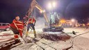 Bridge Repairs in Denver and Adams County - Native Sun crew removing damaged bridge joint on I-225.jpg thumbnail image