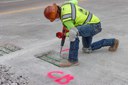 Bridge Repairs in Denver and Adams County Removing concerete between rebar inside Buckley Road bridge structure to gain access to rusted rebar.jpg thumbnail image