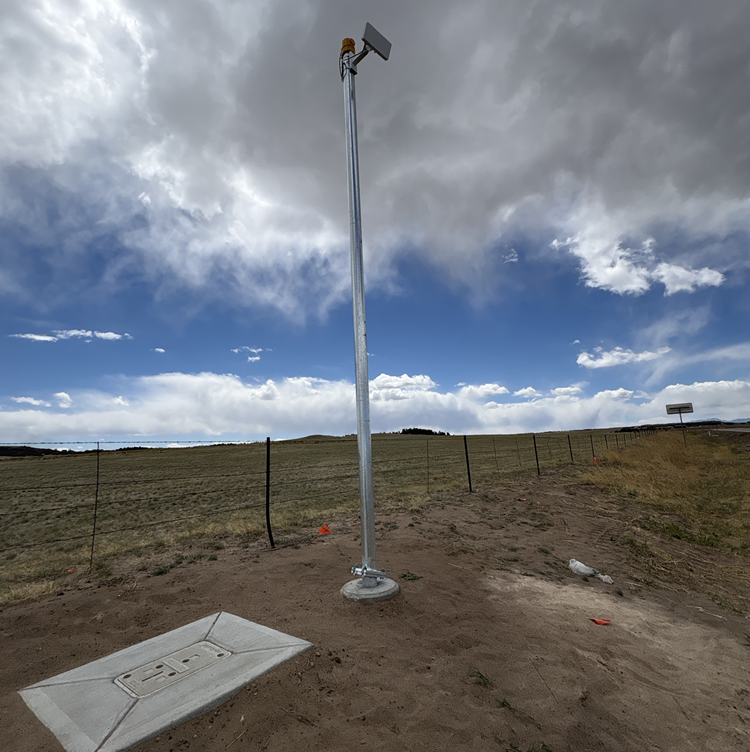 A traffic detector which was installed as part of the Conflict Warning Installation project.