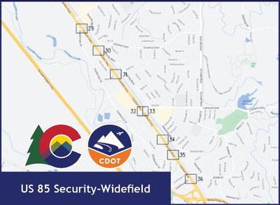 US 85 Security-Widefield map