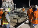 Crews pour new concrete bridge panels thumbnail image