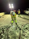 Breaking through concrete on I-25 in Douglas County thumbnail image