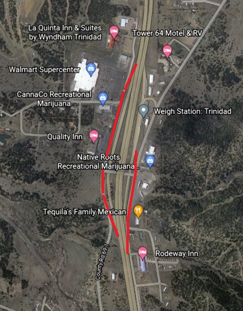 Google earth ramp detours marked up.jpg detail image