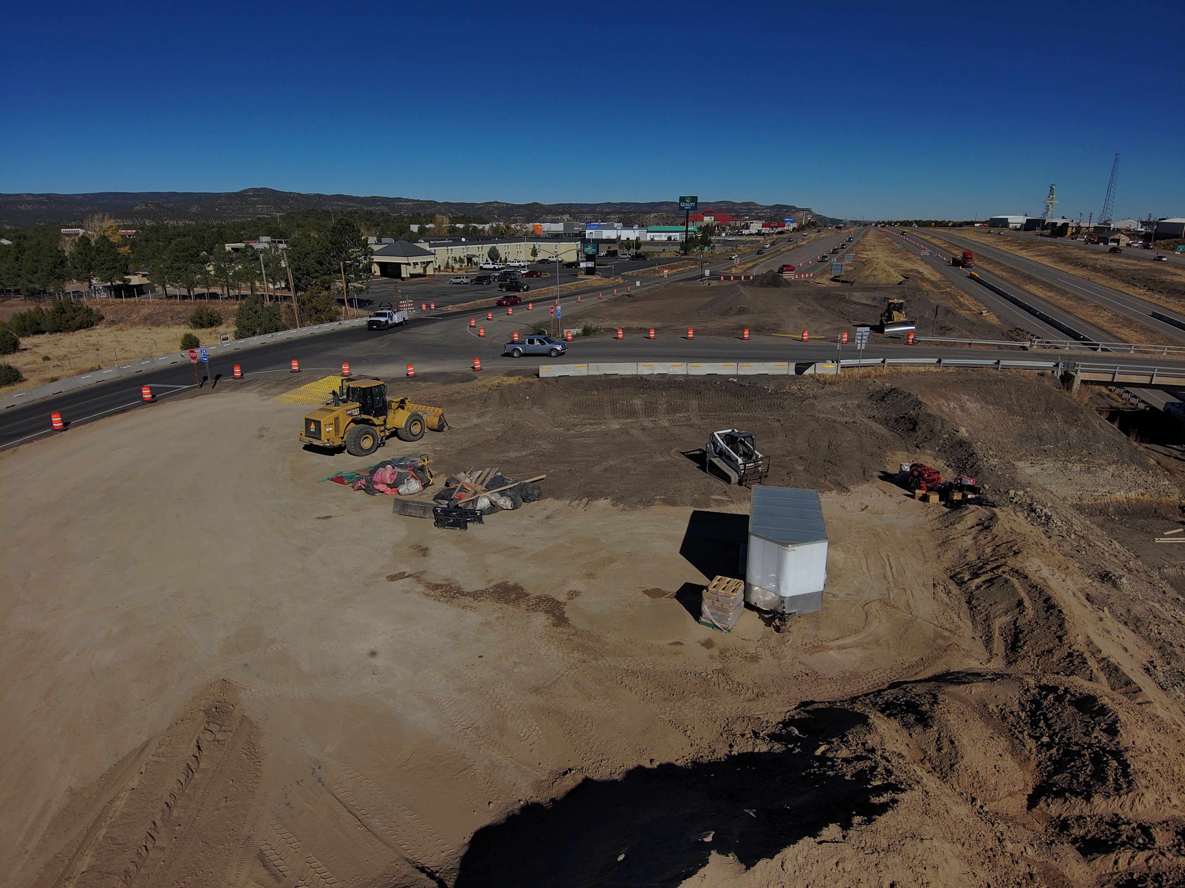 closeup drone view of the west side of Exit 11 under construction (1).JPG detail image