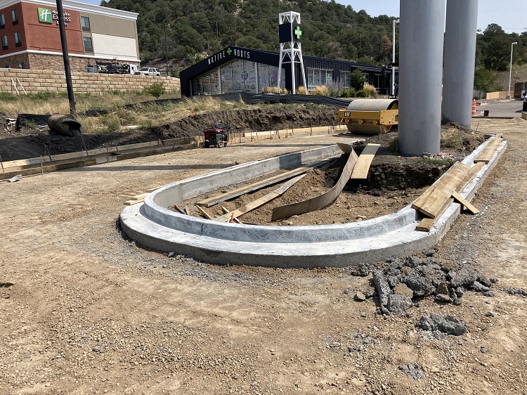 New curb and gutter work at Shell Gas Station Exit 11.jpg detail image