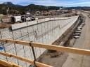 Newly erected east retaining wall Exit 11.jpg thumbnail image