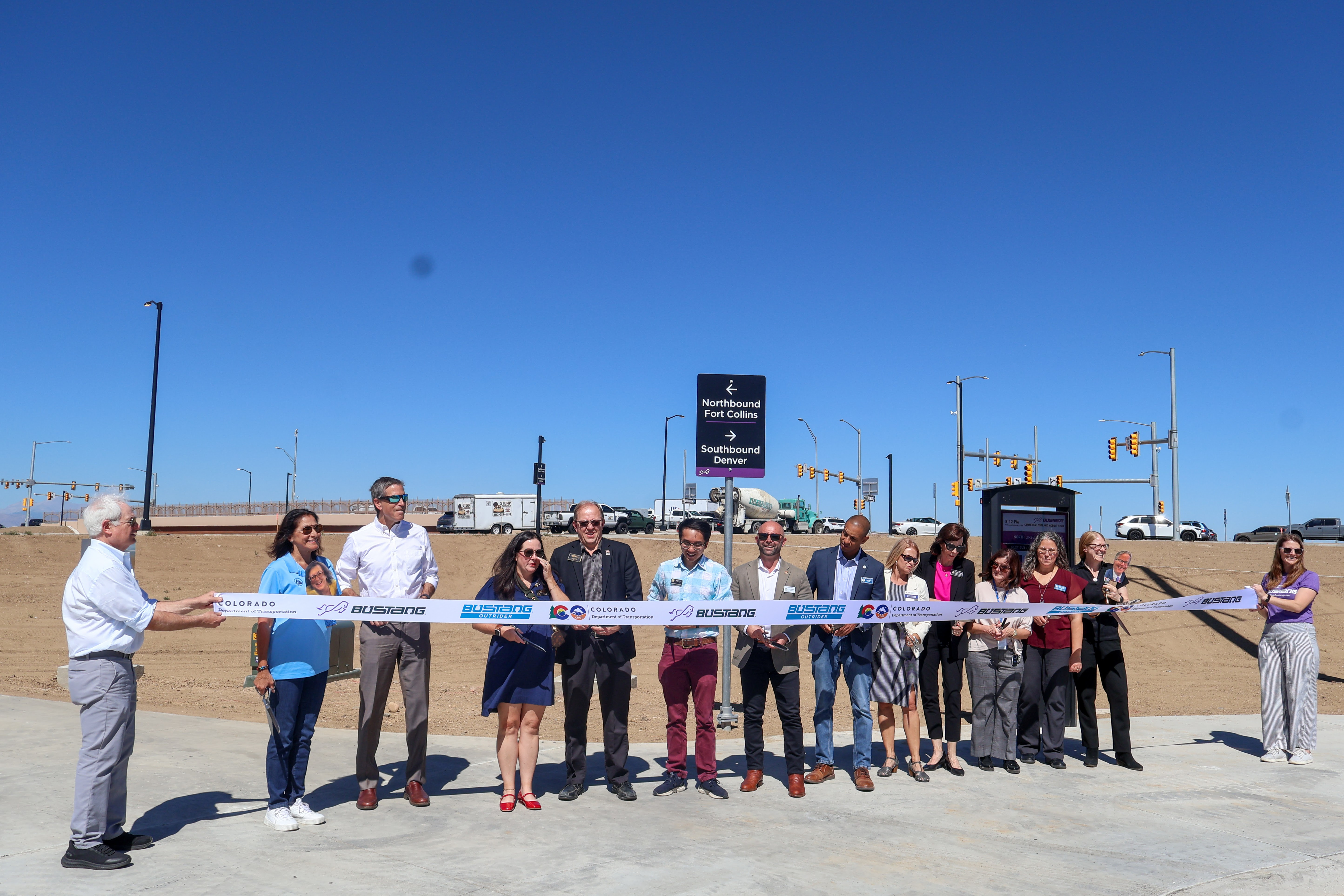 I-25 and CO 7 Interim Mobility Hub ribbon cutting on project completion.jpg detail image