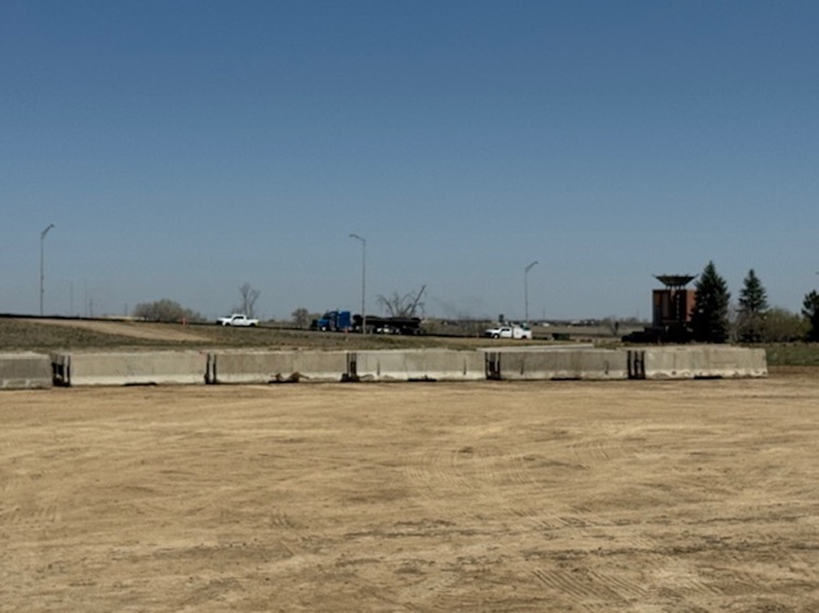 I-25 and CO 7 Interim Transit Improvements Concrete Barrier on site.jpg detail image