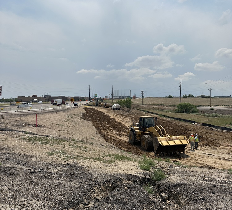 I-25 and CO 7 Interim Transit Improvements Embankment Work in Progress.JPG detail image