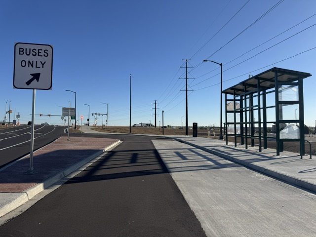 I-25 & CO 7 Interim Mobility Hub - new slip ramp and shelter.jpeg detail image