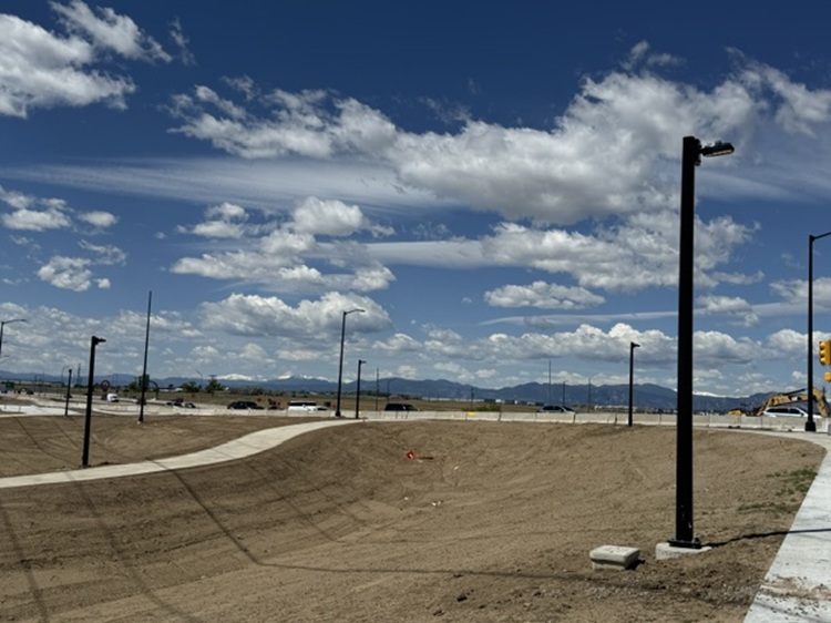 I-25 and CO 7 Interim Transit Improvements Park n Ride Sidewalk and Lightpole.jpg detail image