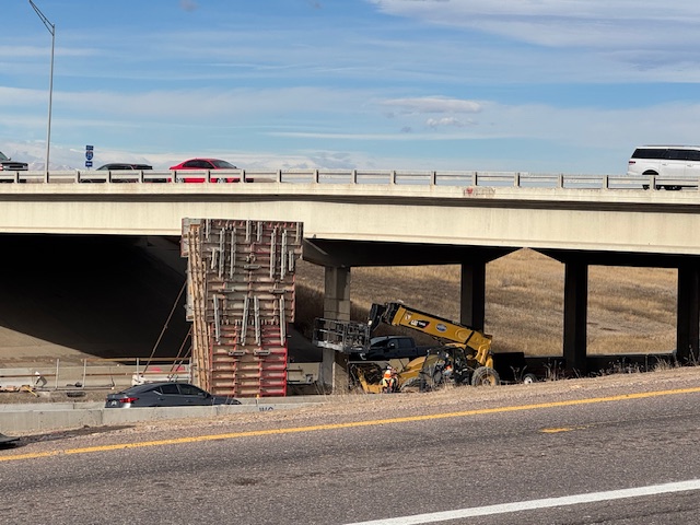 I-25 and CO 7 Interim Transit Improvements Pier Construction Pedestrian Bridge.jpg detail image