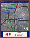 I-25 Acceleration Deceleration Fillmore Street to Garden of the Gods Southbound I-25 Detour Map.png thumbnail image