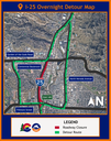 I-25 Acceleration Deceleration Lanes I-25 overnight closure map March 19, 2026.png thumbnail image