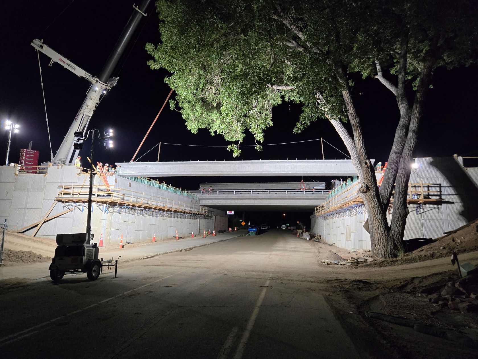 I-25 Acceleration/Deceleration Lanes Fillmore Street to Garden of the Gods Road Girder Set on Ellston Street Bridge.jpg detail image