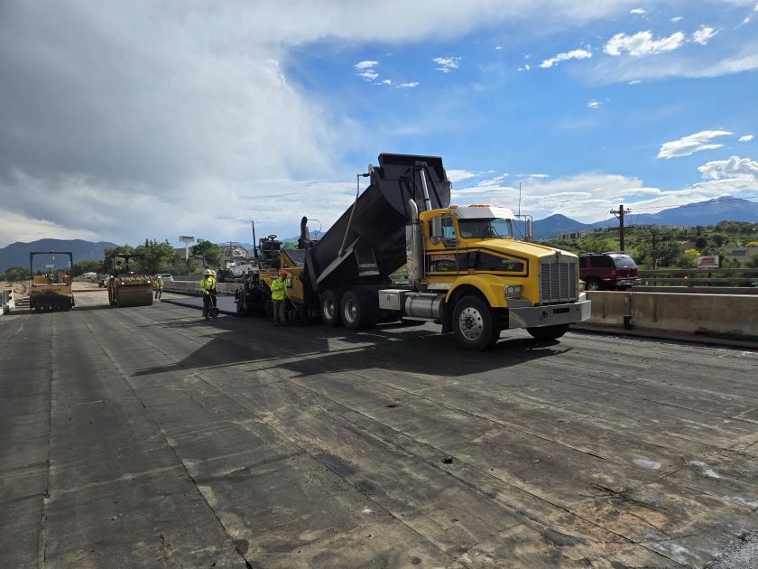 I-25 Acceleration Deceleration Lanes Fillmore Street to Garden of the Gods Road Ellston Street Bridge Paving.jpg detail image
