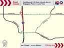 I-25 Lone Tree Mobility Hub Improvements Southbound I-25 Closure Map.jpg thumbnail image
