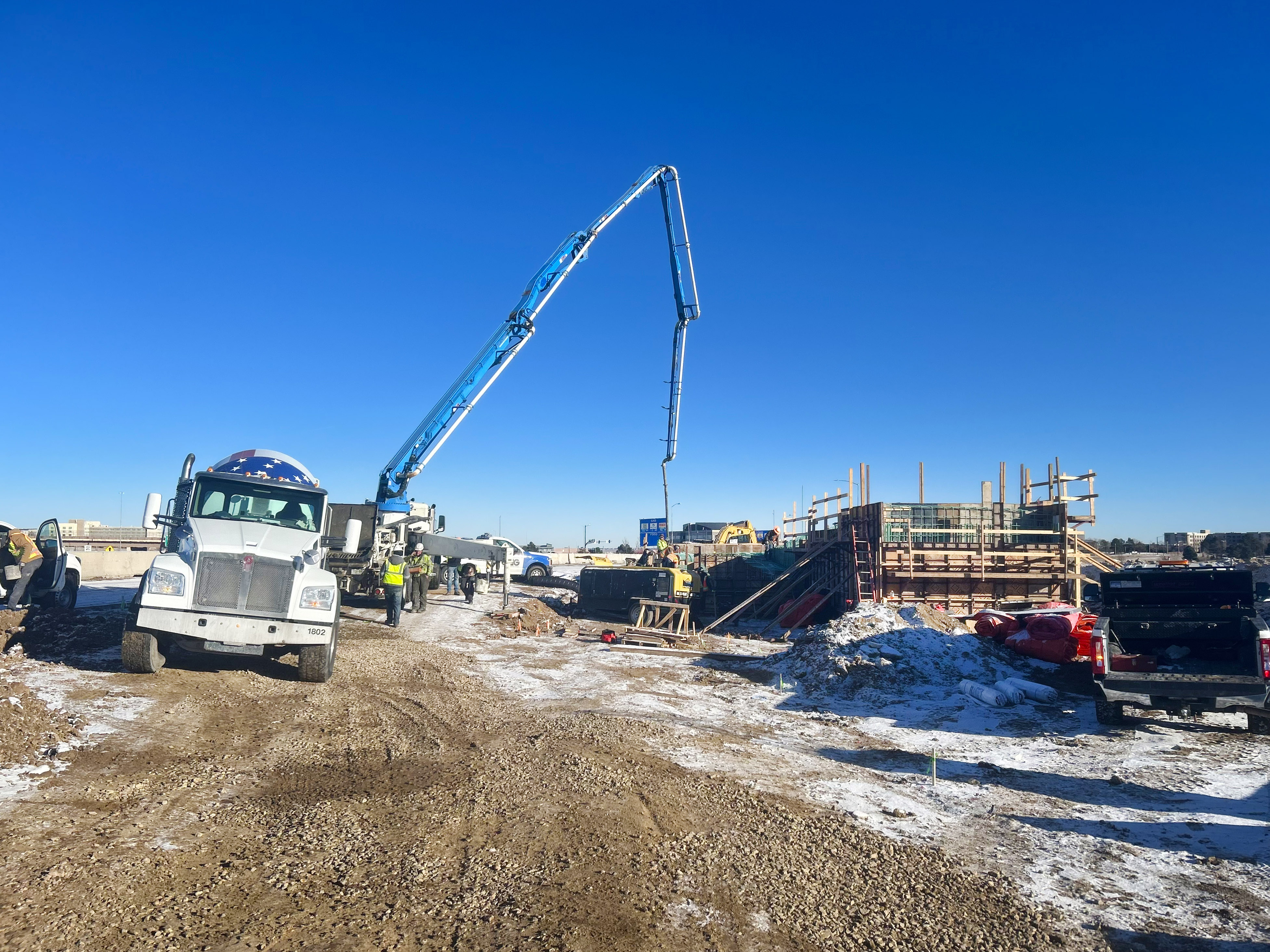 I-25 Lone Tree Mobility Hub January 2026 pedestrian ramp formation.jpg detail image