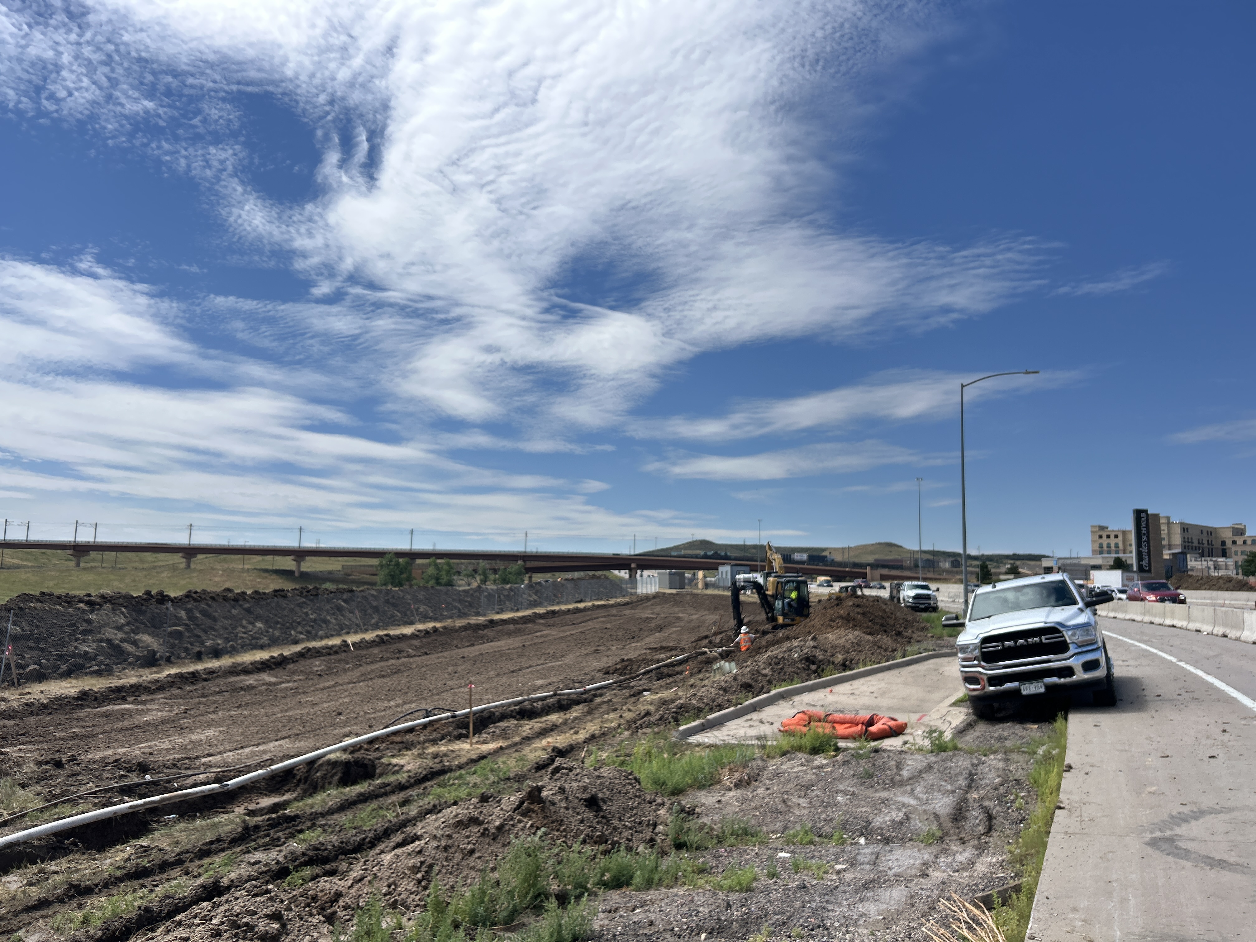 I-25 Lone Tree Mobility Hub Northbound I-25 Off-ramp Excavation.jpeg detail image