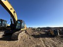 After grading operations, the project team begins to implement caissons for the future pedestrian bridge over I-25. thumbnail image