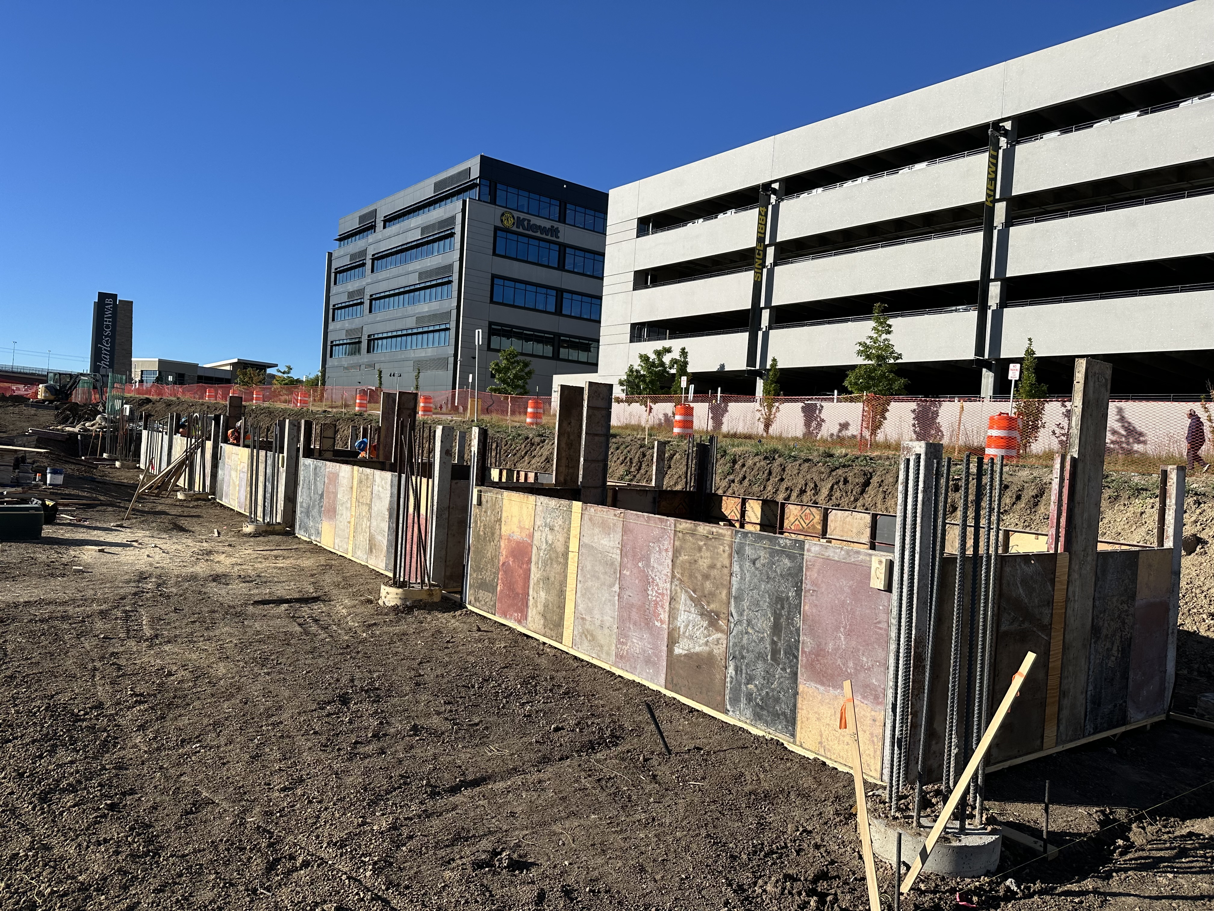 I-25 Lone Tree Mobility Hub Improvements Pedestrian Bridge Caisson Southbound I-25.jpg detail image