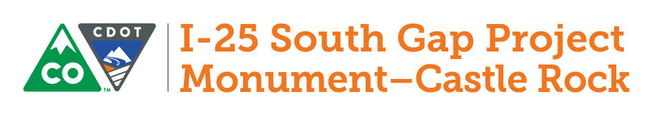 I-25 South Gap Logo detail image