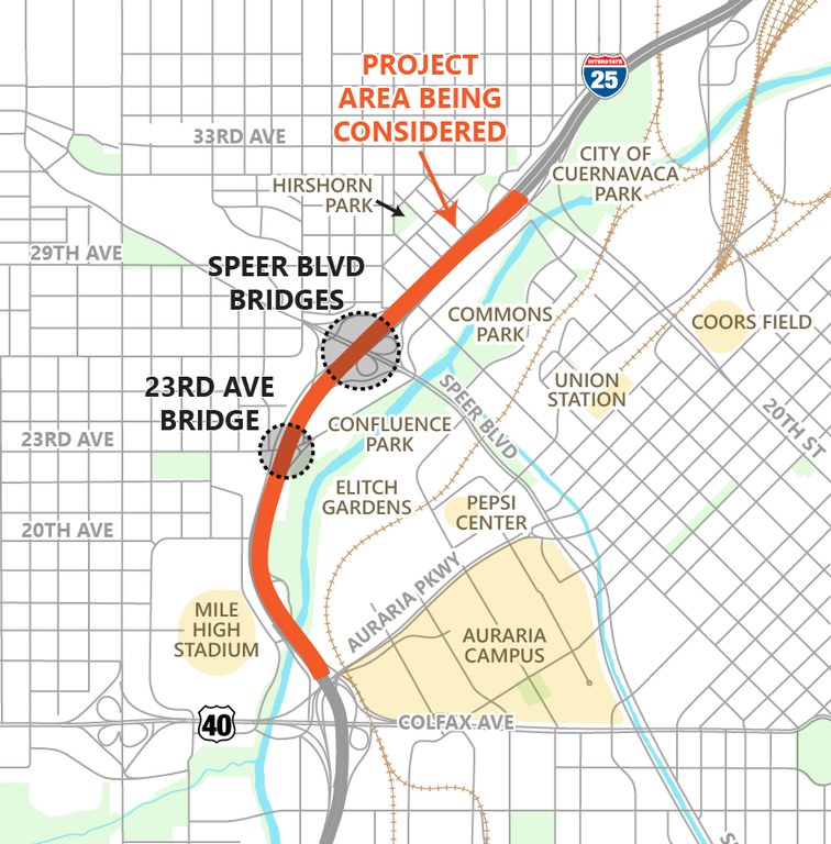 23rd and Speer Project Area 23rd and Speer Project Area