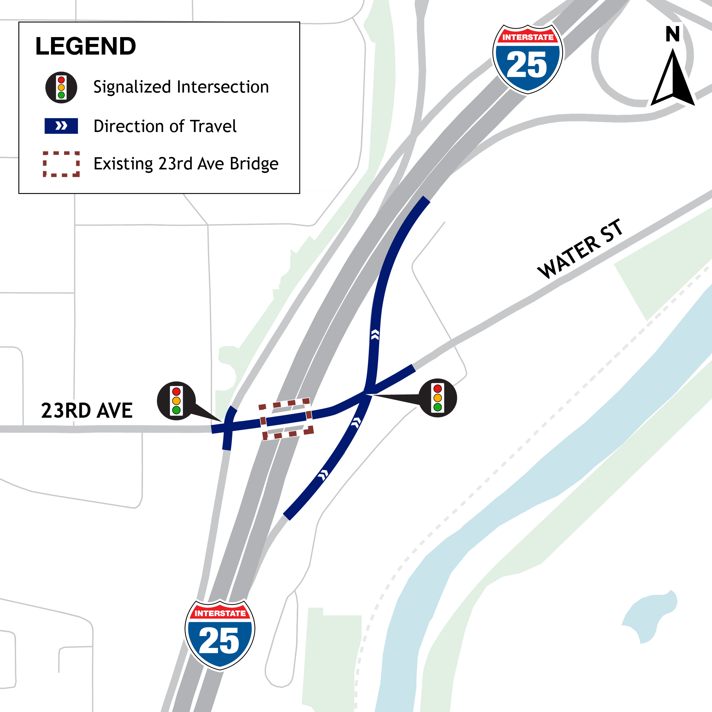 Proposed Alternative of 23rd Avenue Bridge Replacement Only Map.jpg detail image