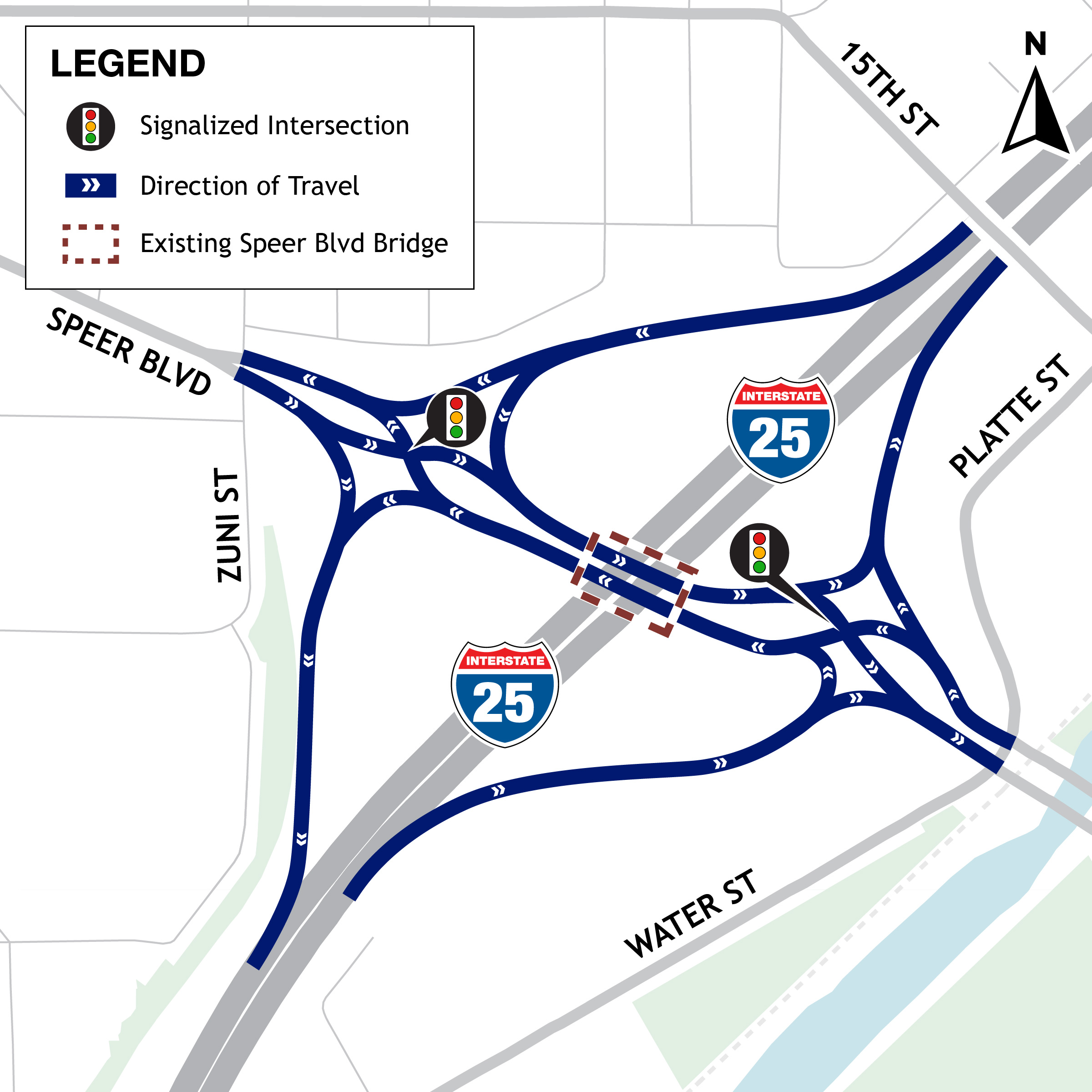 Proposed Alternative Speer Boulevard Diverging Diamond Interchange with I-25.jpg detail image