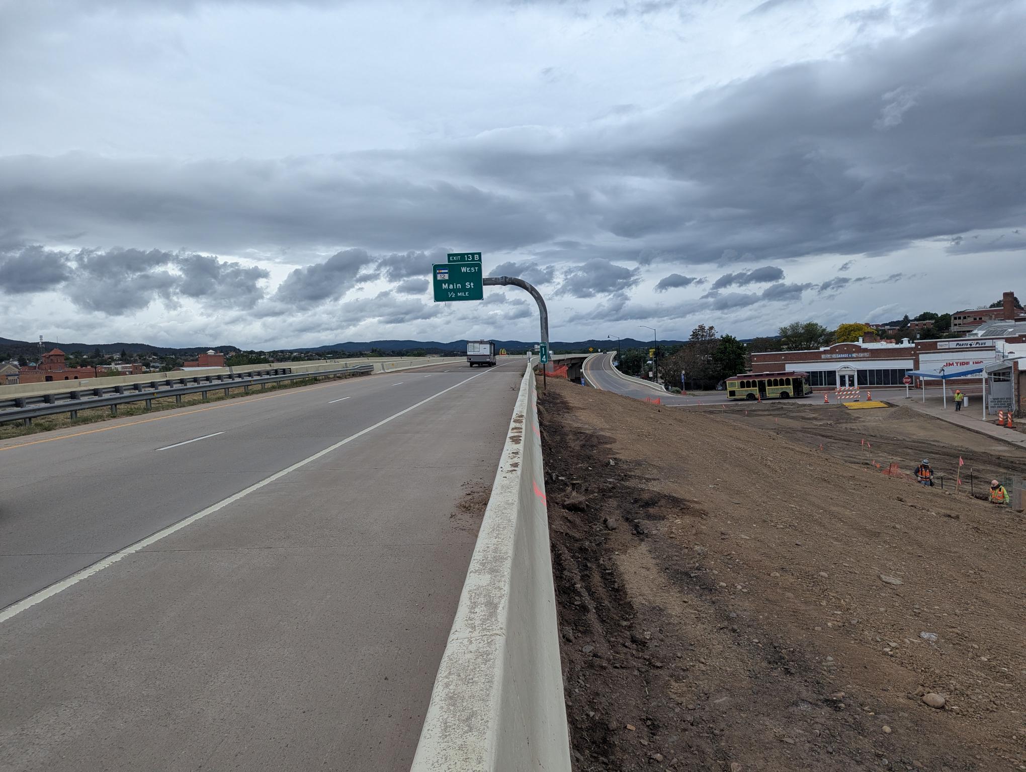 I-25 Exit 14 Trinidad Ramp Improvements Northbound Excavating.jpg detail image